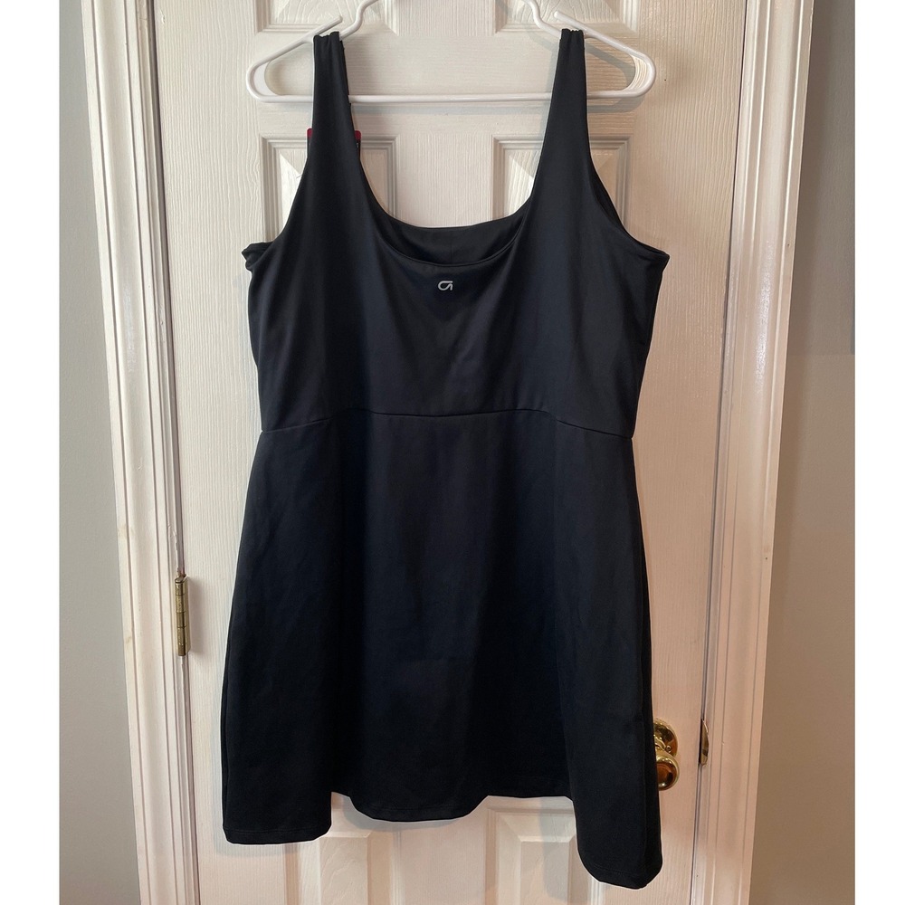 GapFit Active Dress Women XL Black NEW Shelf Bra Inner Shorts Pickleball Sporty - Picture 6 of 15